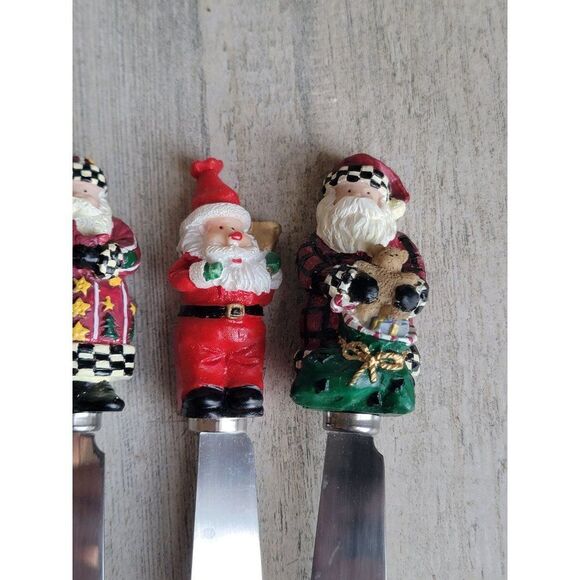 Boston Warehouse Santa Claus charcuterie‎ board Knife Set Xmas figure decor - Picture 4 of 7